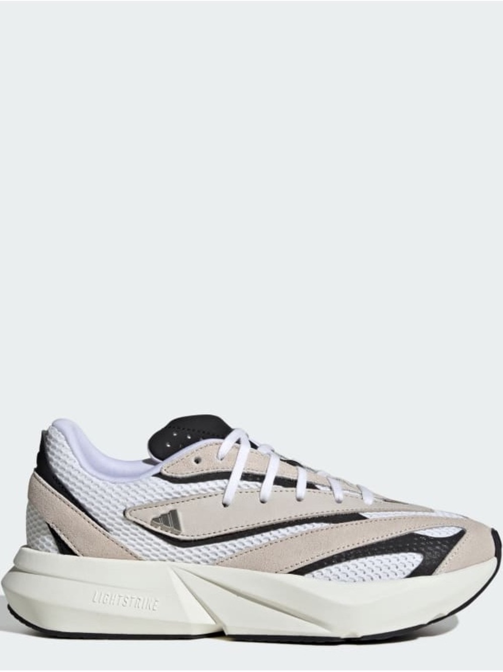 NWT Adidas Women’s LightBlaze White Black Beige Athletic Sneakers Size 9